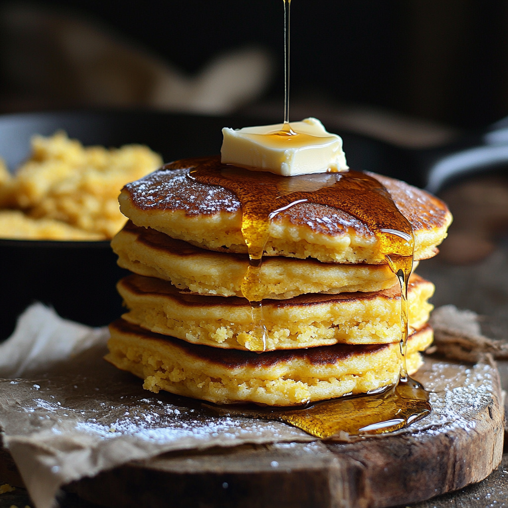 Southern Charm Sweet Cornbread Pancakes
