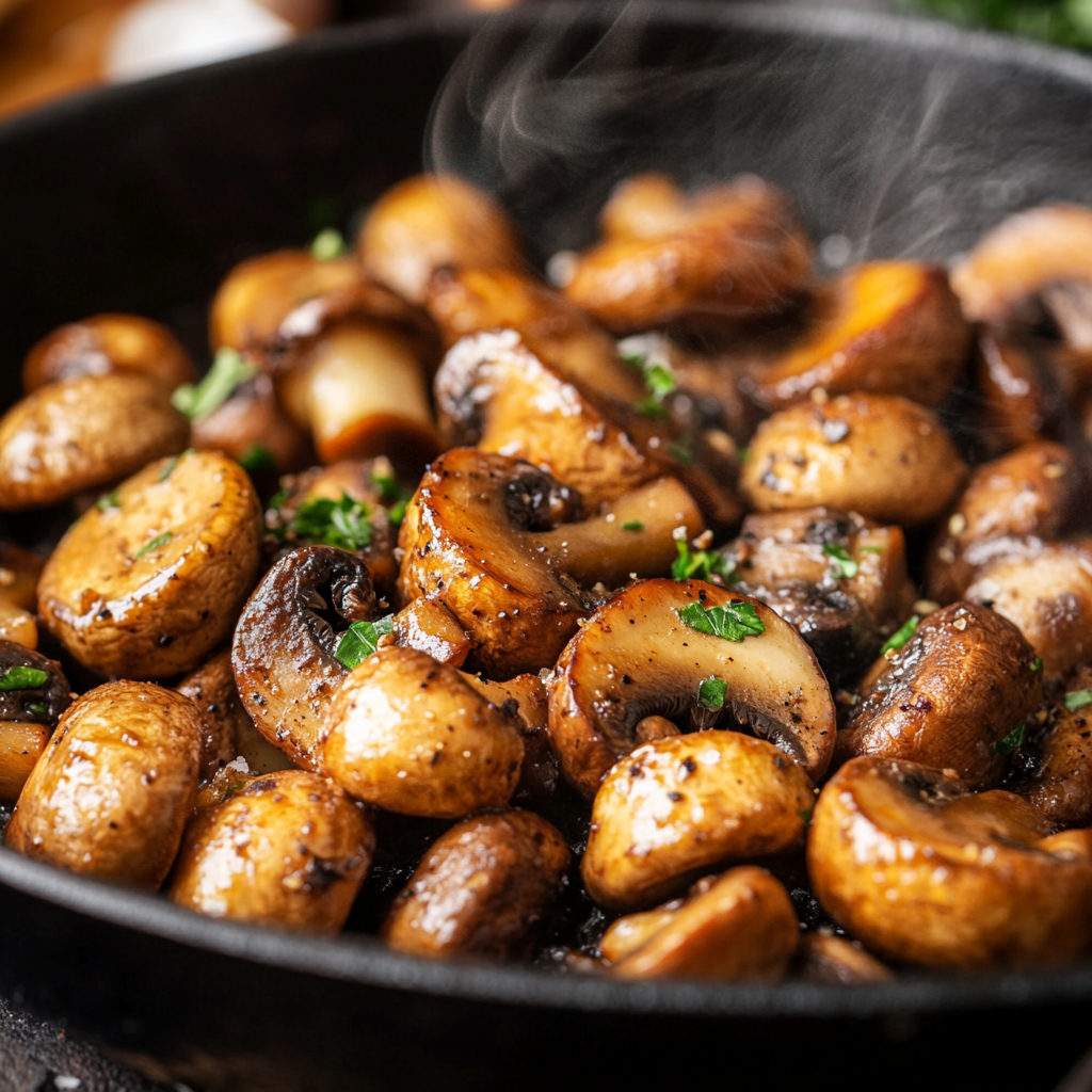 Southern Soul Garlic Butter Mushrooms