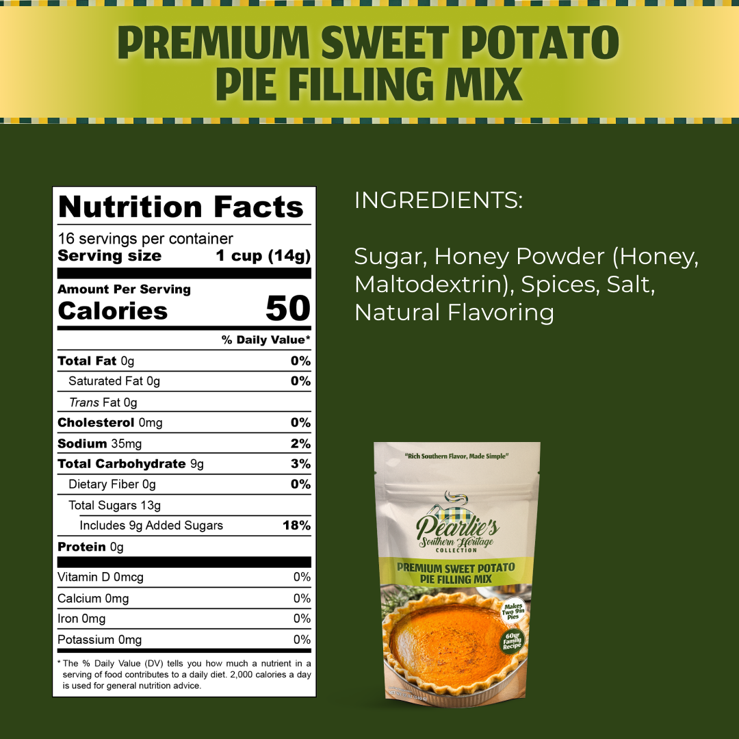 Premium Sweet Potato Pie Filling Mix